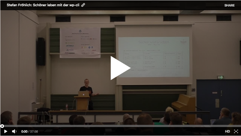 Schöner leben mit der wp-cli